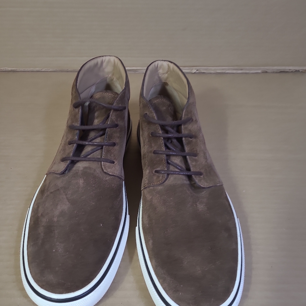 Tod's Suede Brown Desert Boot Sneaker  Casual Men Sz 12 - Picture 4 of 16